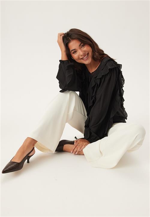 Happy Holly Frill Blouse