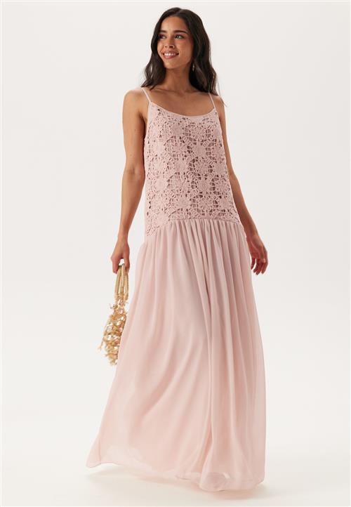 Andrea Norrman X Bubbleroom Crochet Bodice Maxi Dress