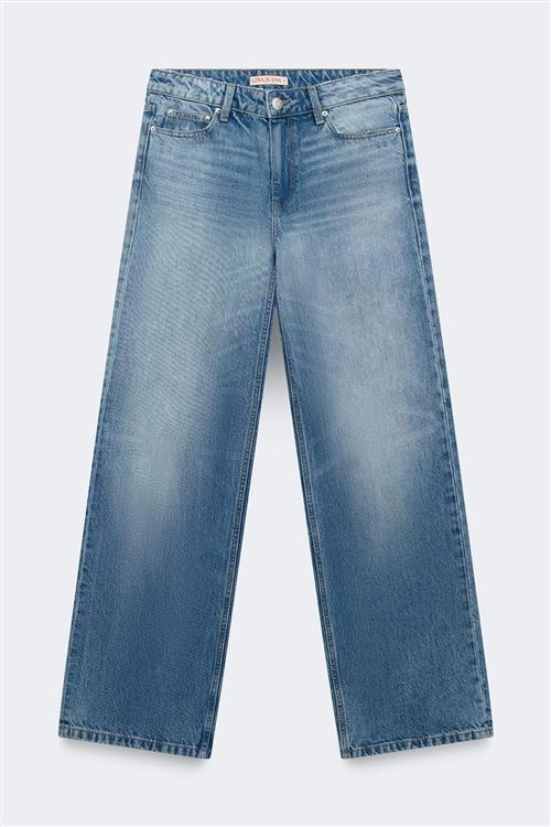 Gina Tricot - Boss bby wide jeans - wide jeans - Blå - 44 - Dame