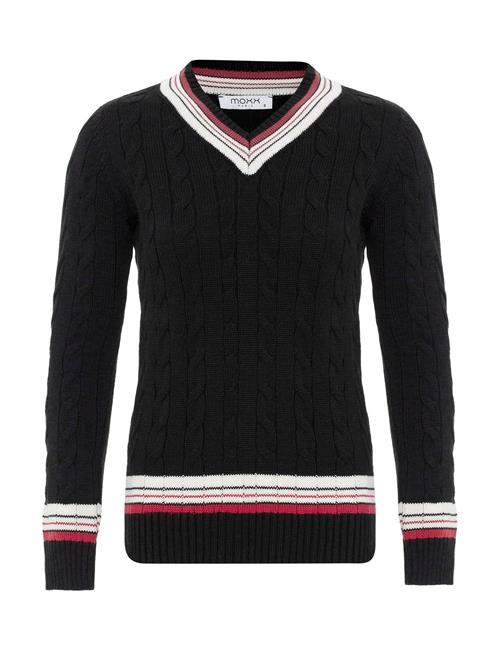 Moxx Paris Pullover  ecru / rød / sort
