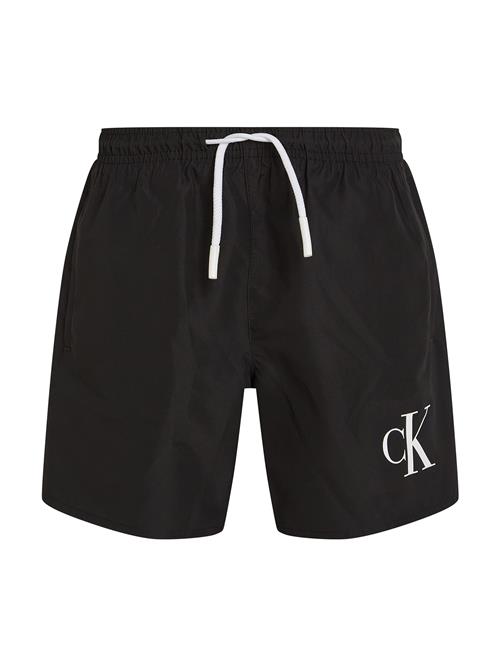 Calvin Klein Swimwear Badeshorts  sort / hvid
