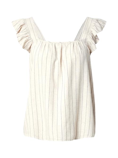 PIECES Bluse 'PCPIA'  beige-meleret / sort