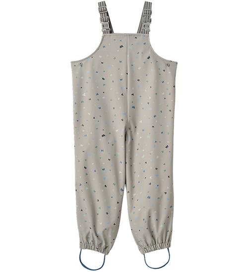 Wheat Regnbukser m. Seler - PU - Charlo - Light Flint Letters