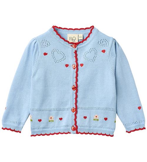 Flöss Cardigan - Strik - Blanca - Blue Sky