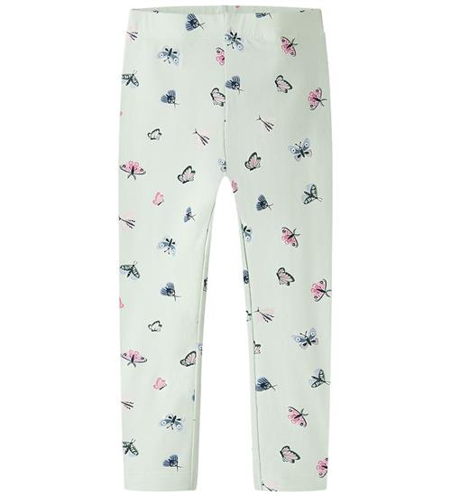Name It Leggings - NmfVivian - Pale Aqua/Butterflies