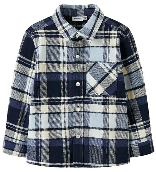 Name It Skjorte - NmmDetul - Blue Fog