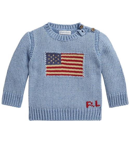 Polo Ralph Lauren Bluse - Strik - Blue Heather