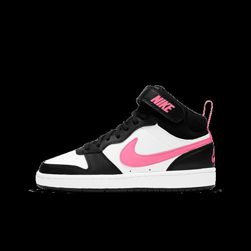 Nike Court Borough Mid 2-sko til større børn - sort