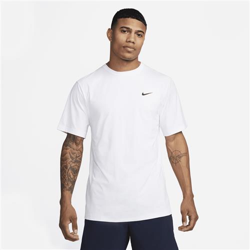 Kortærmet Nike Hyverse Dri-FIT UV-overdel til mænd - hvid