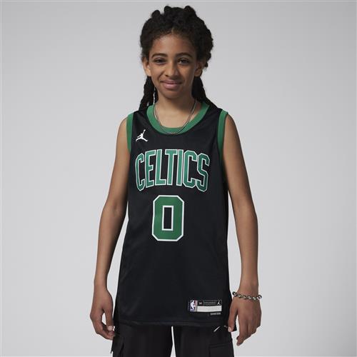 Boston Celtics Statement Edition-Nike Dri-FIT Swingman-trøje til større børn - sort