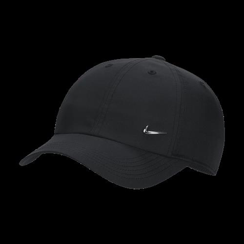 Nike Dri-FIT Club-Swoosh-kasket i metal til børn - sort