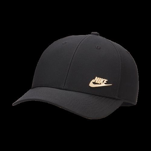 Struktureret Nike Dri-FIT Club-kasket med metallogo - sort