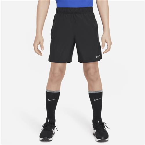 Nike Dri-FIT Challenger-løbeshorts til større børn (drenge) - sort