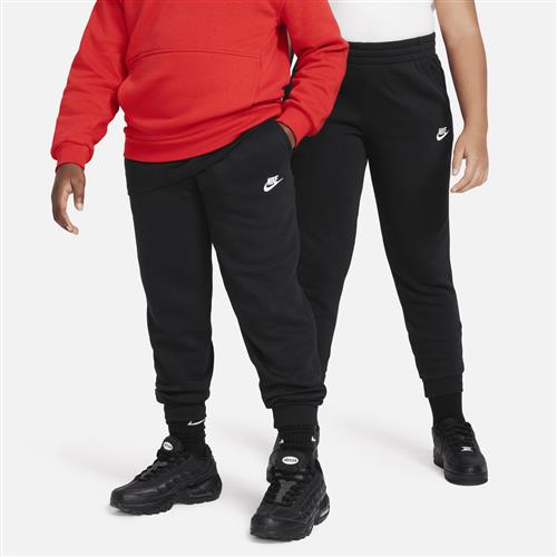 Nike Club Fleece-joggers (udvidet størrelse) til større børn - sort