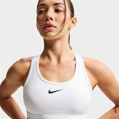 Nike Swoosh Medium Support-sports-bh med indlæg til kvinder - hvid