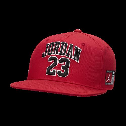 Jordan Jersey-kasket med flad skygge til større børn - rød