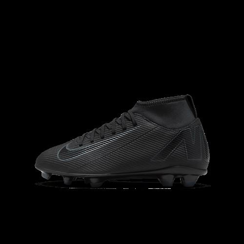 Nike Jr. Mercurial Superfly 10 Club High Top-fodboldstøvler til flere typer underlag til mindre/større børn - sort