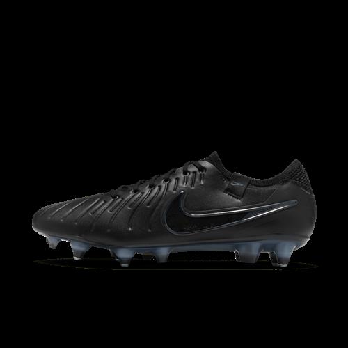 Nike Tiempo Legend 10 Elite-fodboldstøvler (low-top) til blødt underlag - sort