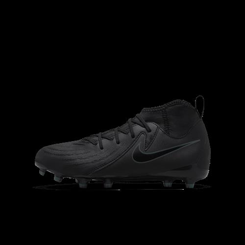 Nike Jr. Phantom Luna 2 Academy High Top-fodboldstøvler til flere typer underlag til mindre/større børn - sort