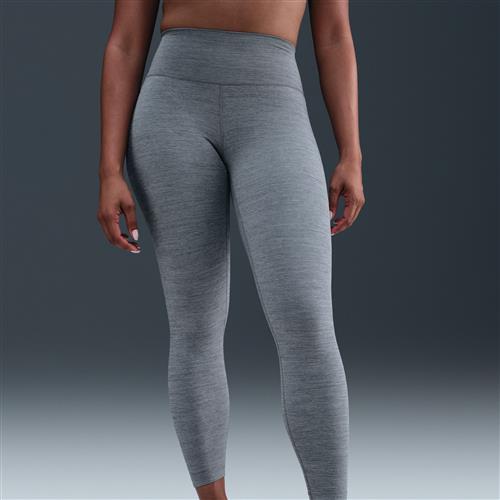 Højtaljede Nike One-7/8-leggings - grå