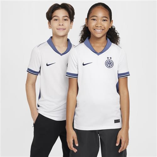 Inter Milan 2024/25 Stadium Away Nike Dri-FIT Replica-fodboldtrøje til større børn - hvid