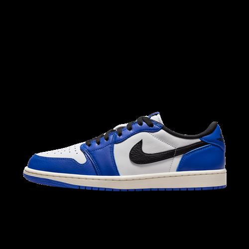 Air Jordan 1 Low "Game Royal"-sko til mænd - hvid