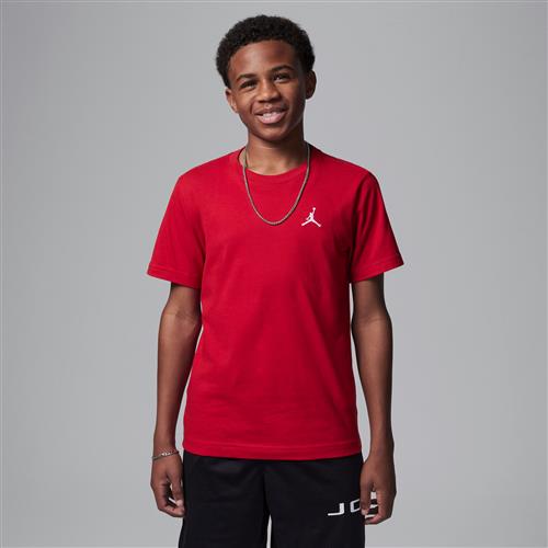 Broderet Jordan Jumpman Air-T-shirt til større børn - rød