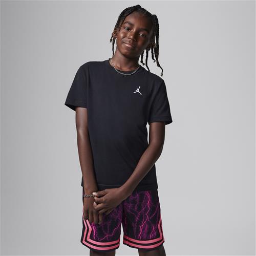 Broderet Jordan Jumpman Air-T-shirt til større børn - sort