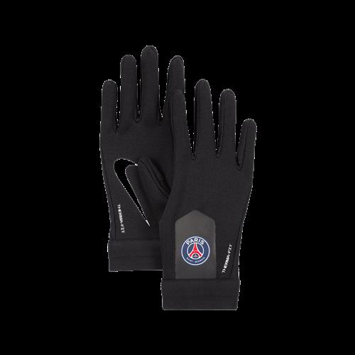 Paris Saint-Germain Academy Nike Therma-FIT-fodboldhandsker til større børn - sort
