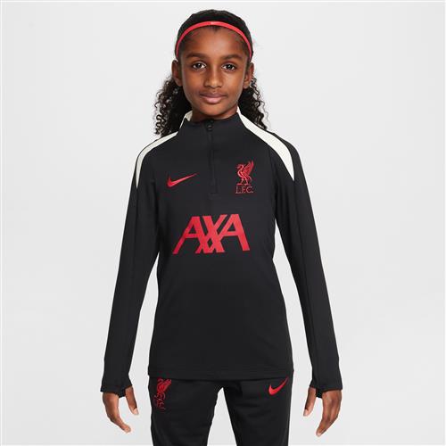 Liverpool FC Strike Special Edition Nike Dri-FIT-fodboldtræningstrøje til større børn - sort