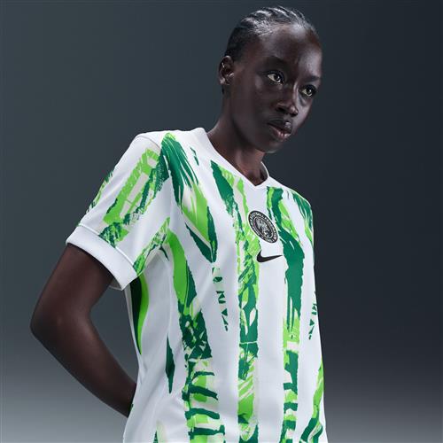 Nigeria 2025 Stadium Away (kvindehold) Nike Dri-FIT Replica-fodboldspillertrøje til kvinder - hvid