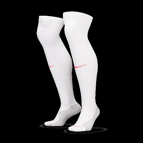 Knælange England Strike Away Nike Dri-FIT-fodboldstrømper - hvid