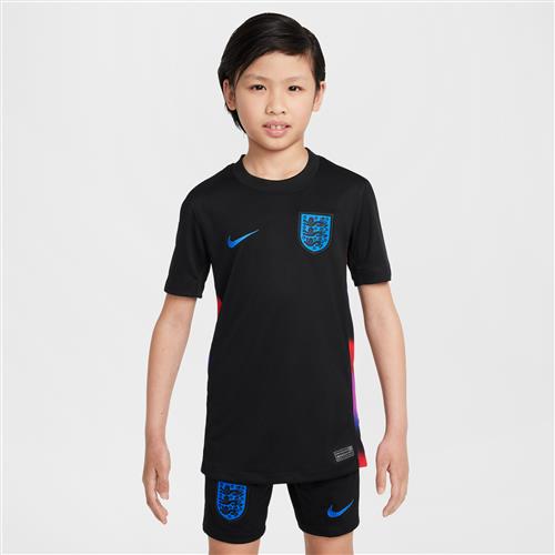England 2025 Stadium Away (kvindehold) Nike Dri-FIT Replica-fodboldspillertrøje til større børn - sort
