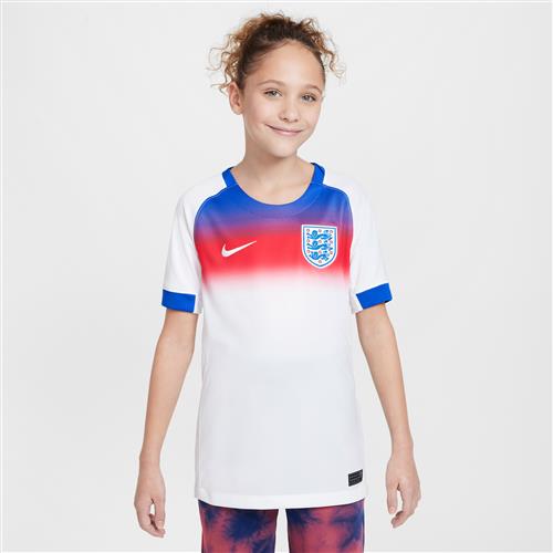 England 2025 Stadium Home (kvindehold) Nike Dri-FIT Replica-fodboldspillertrøje til større børn - blå