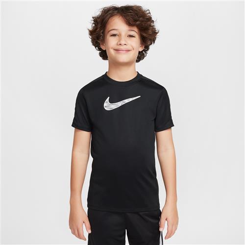 Kortærmet Nike Trophy23 Dri-FIT-trøje til større børn - sort