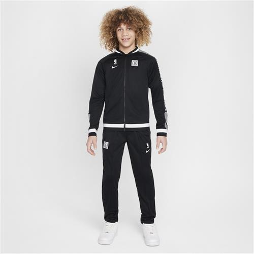 Brooklyn Nets Starting 5 Courtside Nike Dri-FIT NBA-tracksuit til større børn - sort