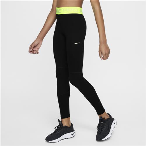 Nike Pro Dri-FIT-leggings til større børn (piger) - sort