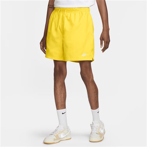 Vævede Nike Club-flow-shorts til mænd - gul