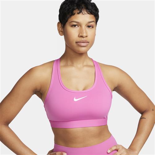 Nike Swoosh Medium Support-sports-bh med indlæg til kvinder - rød
