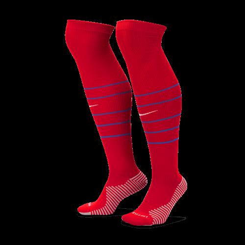 Knælange FFF Strike Home Nike Dri-FIT-fodboldstrømper - rød