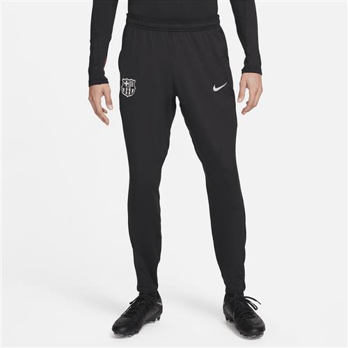 Maskinstrikkede FC Barcelona Strike Nike Dri-FIT-fodboldbukser til mænd - sort