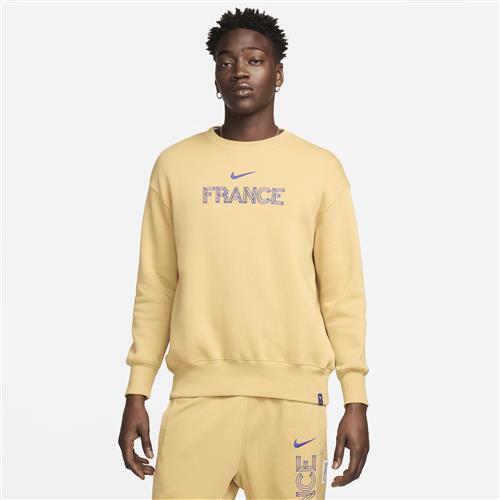 Oversized FFF Phoenix Fleece Nike Football-sweatshirt med rund hals til kvinder - brun