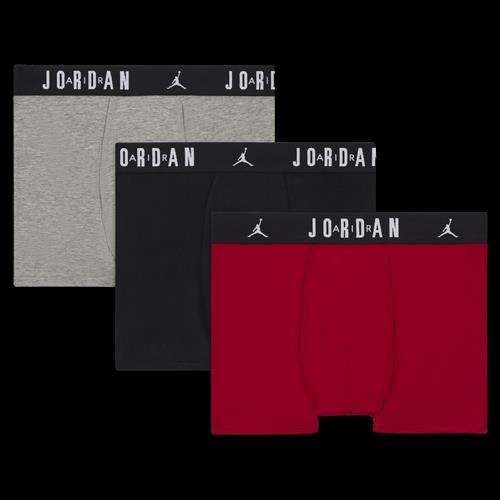 Jordan Flight Cotton Core-boksershorts til større børn (3 stk.) - rød