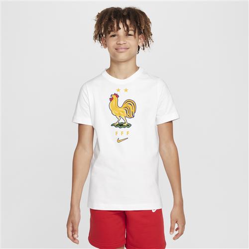 FFF Nike Football-T-shirt til større børn - hvid
