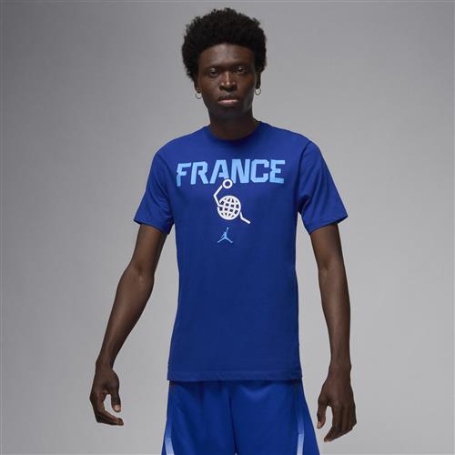 Frankrig Nike Basketball-T-shirt til mænd - blå