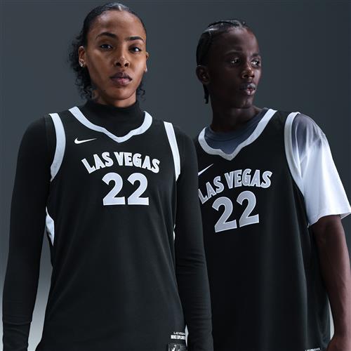 A'ja Wilson Las Vegas Aces Nike Dri-FIT WNBA Victory-trøje - sort