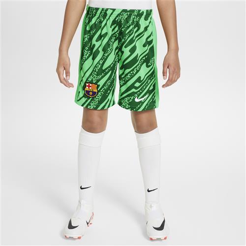 FC Barcelona 2024/25 Stadium Goalkeeper Nike Dri-FIT Replica-fodboldshorts til større børn - grøn