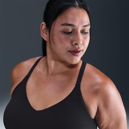 Polstret, justerbar Nike Indy-sports-bh med let støtte til kvinder (plus size) - sort