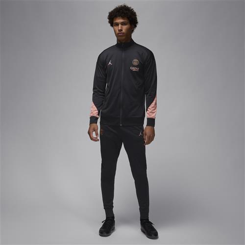 Maskinstrikket Paris Saint-Germain Strike Third Jordan Dri-FIT-fodboldtracksuit til mænd - sort