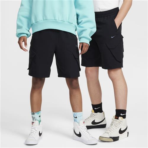 Nike City Utility-cargoshorts til større børn - sort